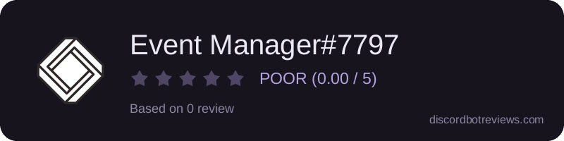 Rating widget preview for Event Manager#7797