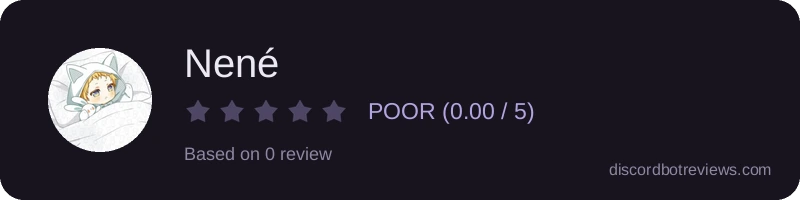 Rating widget preview for Nené