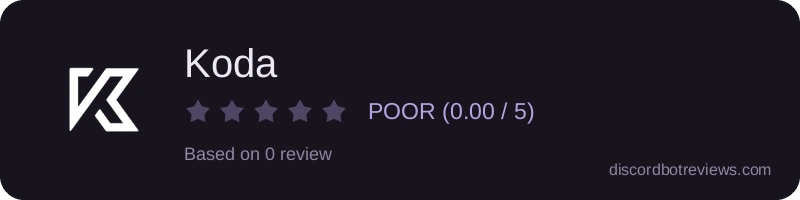 Rating widget preview for Koda