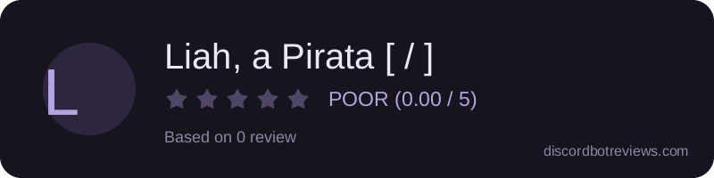Rating banner for Liah, a Pirata [ / ]