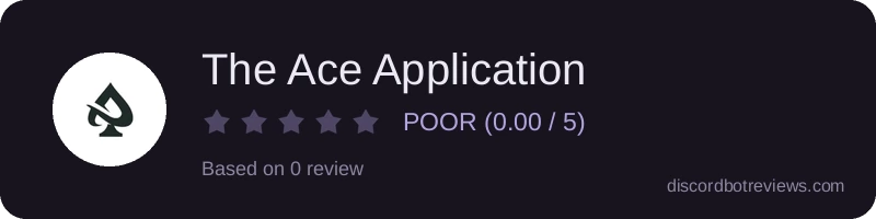 Rating widget preview for The Ace Application
