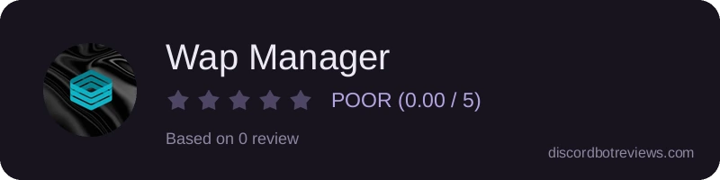 Rating widget preview for Wap Manager