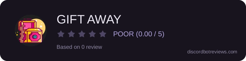 Rating widget preview for GIFT AWAY