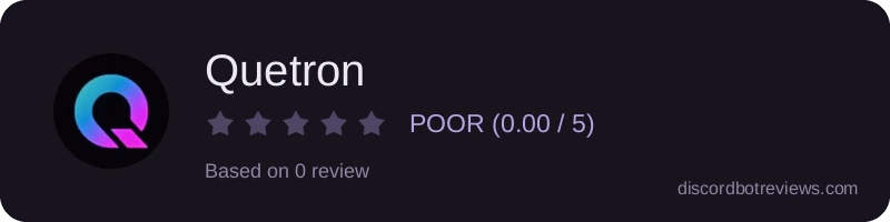 Rating widget preview for Quetron
