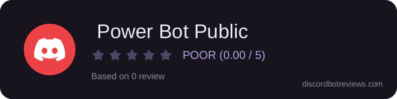 Rating widget preview for  Power Bot Public