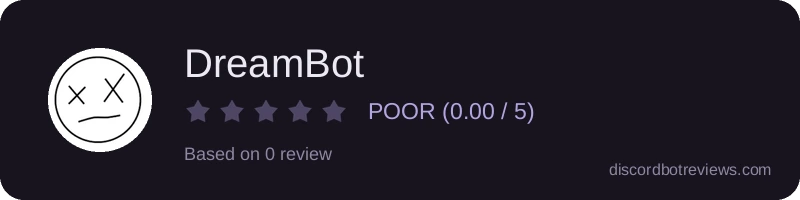 Rating widget preview for DreamBot