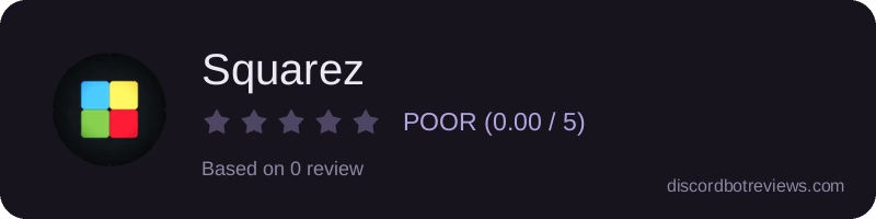 Rating widget preview for Squarez