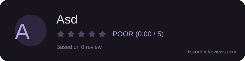 Rating banner for Asd