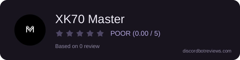 Rating widget preview for XK70 Master