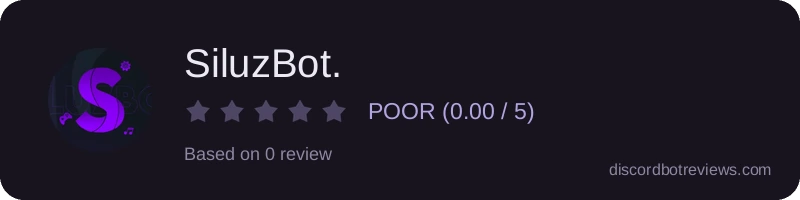 Rating widget preview for SiluzBot.