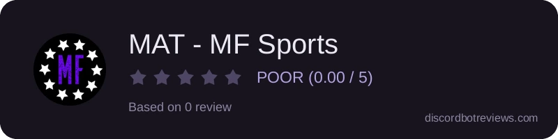 Rating widget preview for MAT - MF Sports