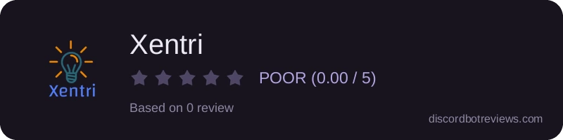 Rating widget preview for Xentri