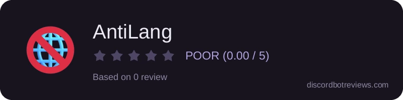 Rating banner for AntiLang