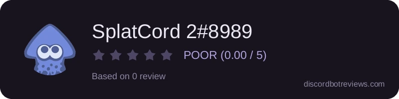 Rating widget preview for SplatCord 2#8989