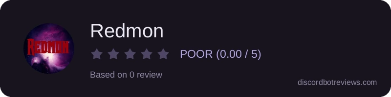 Rating widget preview for Redmon