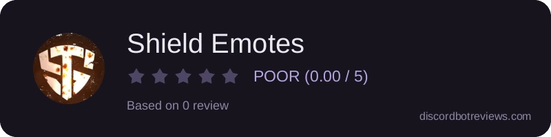 Rating widget preview for Shield Emotes