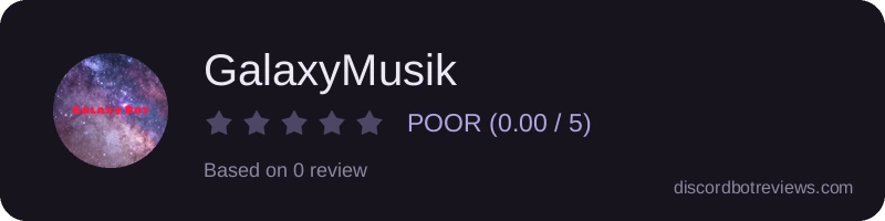 Rating widget preview for GalaxyMusik