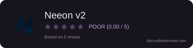 Rating widget preview for Neeon v2
