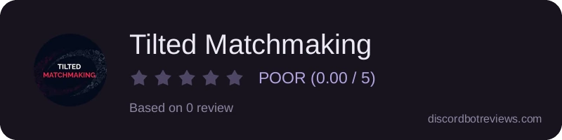 Rating widget preview for Tilted Matchmaking