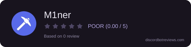 Rating widget preview for M1ner