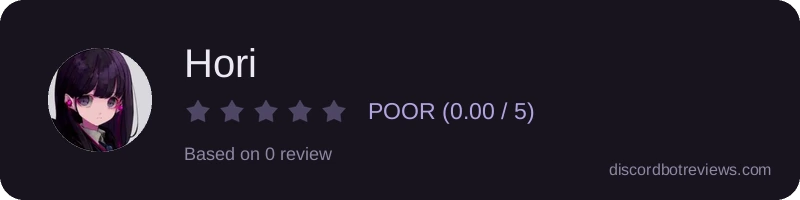 Rating widget preview for Hori