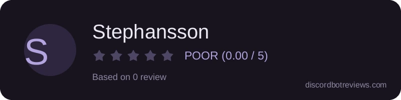 Rating widget preview for Stephansson