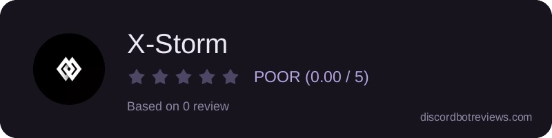 Rating widget preview for X-Storm