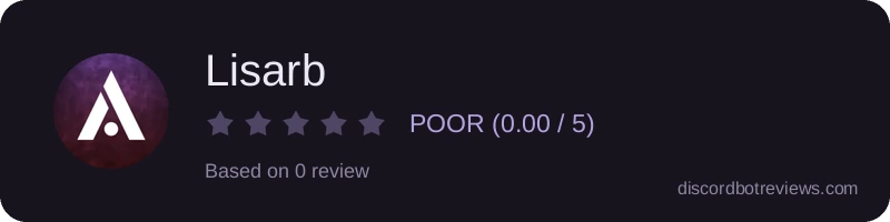 Rating widget preview for Lisarb