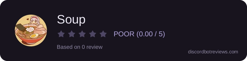 Rating widget preview for Soup