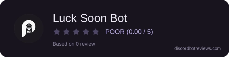Rating widget preview for Luck Soon Bot