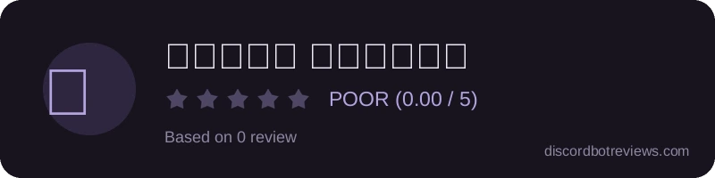 Rating widget preview for ایران دیسکورد