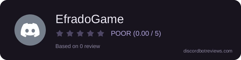Rating widget preview for EfradoGame