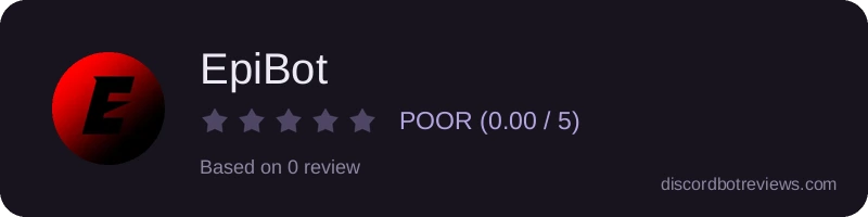 Rating widget preview for EpiBot