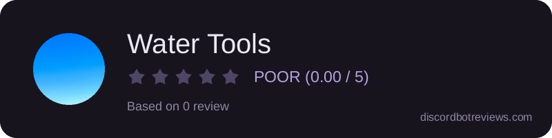 Rating widget preview for Water Tools
