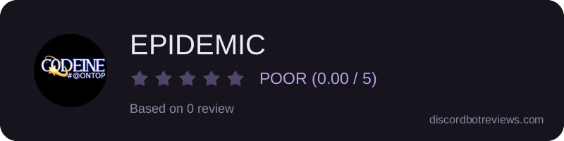 Rating widget preview for EPIDEMIC