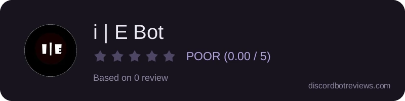 Rating widget preview for i | E Bot