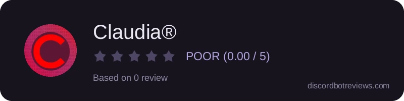 Rating widget preview for Claudia®