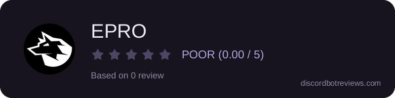 Rating widget preview for EPRO