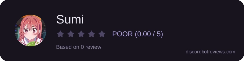 Rating widget preview for Sumi