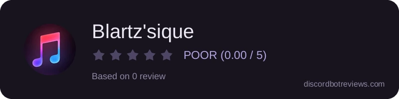 Rating widget preview for Blartz'sique