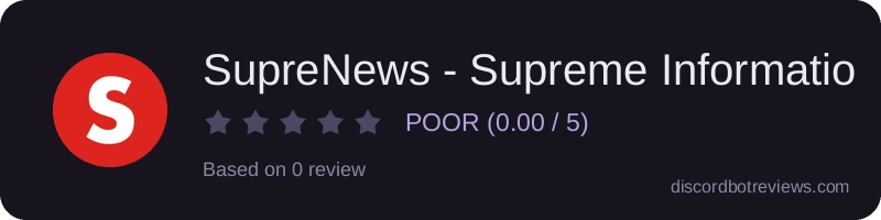 Rating widget preview for SupreNews - Supreme Information