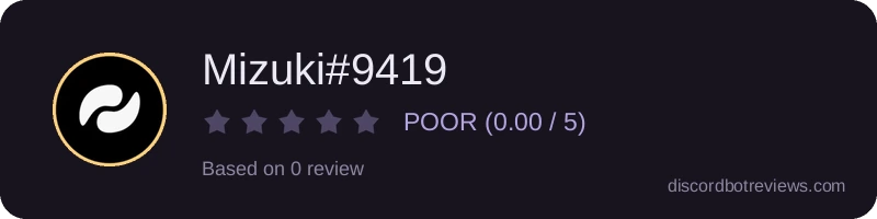 Rating widget preview for Mizuki#9419