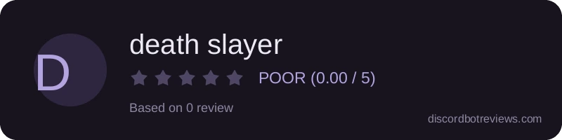 Rating widget preview for death slayer