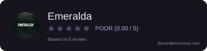 Rating widget preview for Emeralda