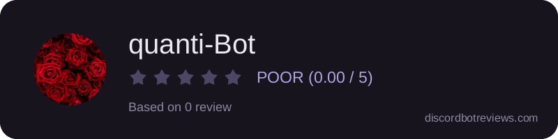 Rating widget preview for quanti-Bot