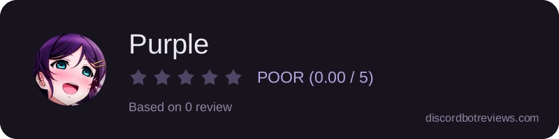 Rating widget preview for Purple