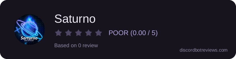 Rating widget preview for Saturno