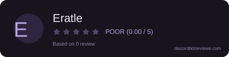 Rating widget preview for Eratle