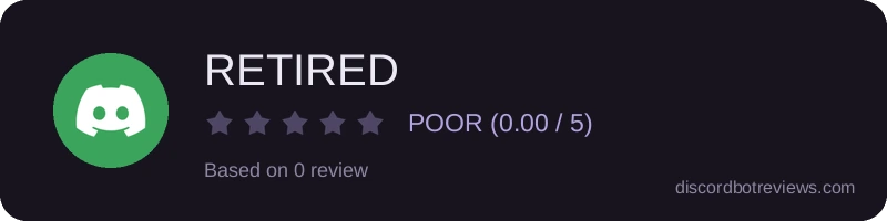 Rating widget preview for RETIRED