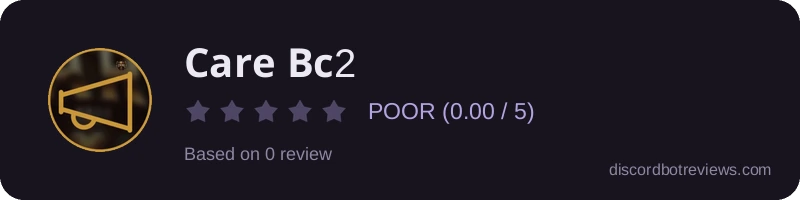 Rating widget preview for 𝐂𝐚𝐫𝐞 𝐁𝐜2